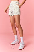 Polka Dot Terry Shorts