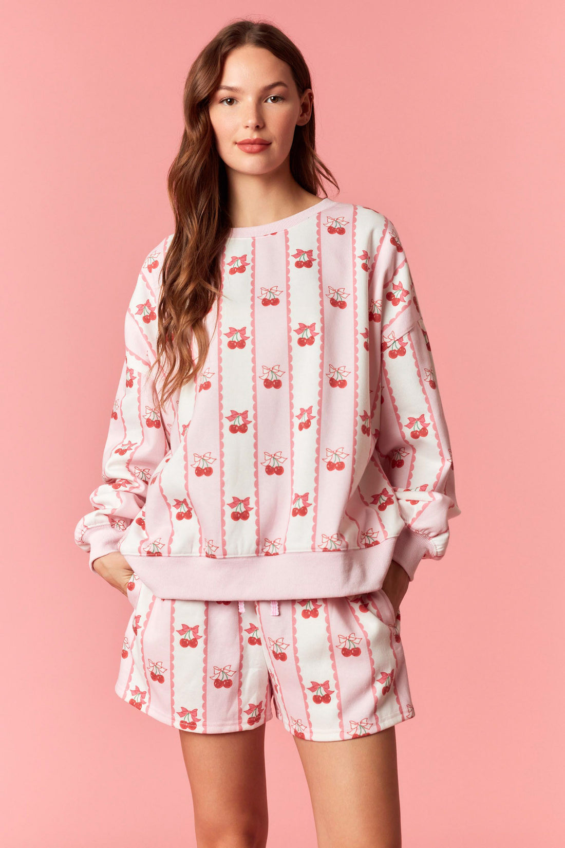 Sweet Cherry Bow Pullover