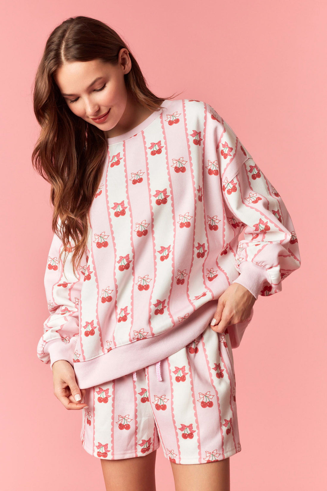 Sweet Cherry Bow Pullover