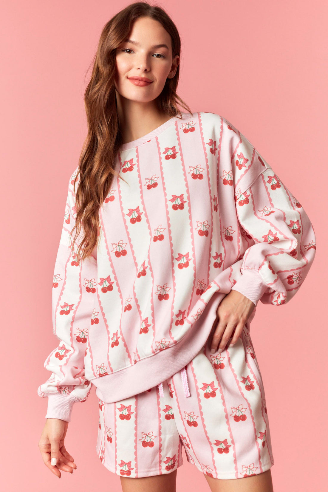 Sweet Cherry Bow Pullover