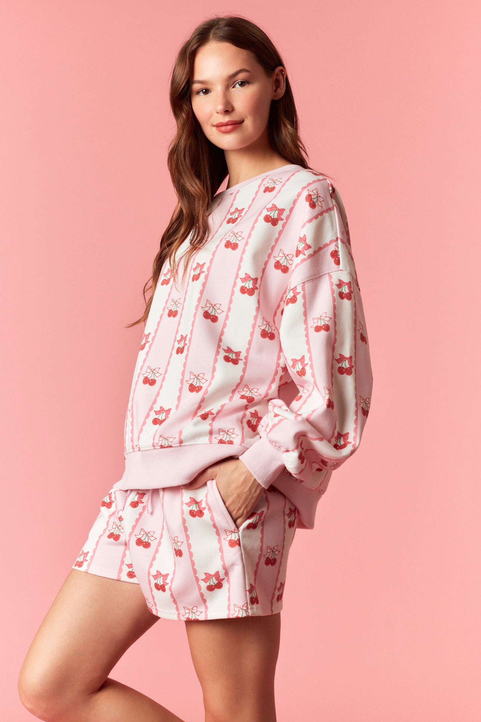 Sweet Cherry Bow Pullover