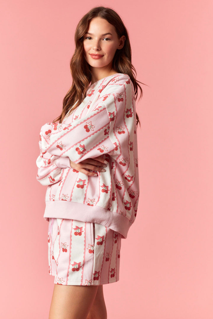 Sweet Cherry Bow Pullover