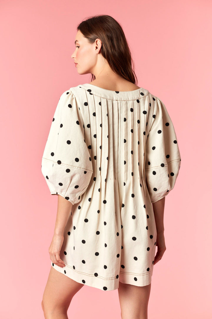 Polka Dot Bubble Romper