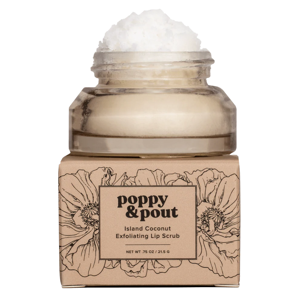 Poppy Pout Island Coconut Lip Scrub