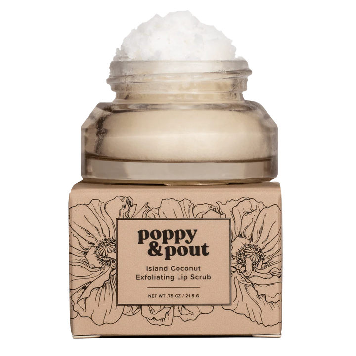 Poppy Pout Island Coconut Lip Scrub