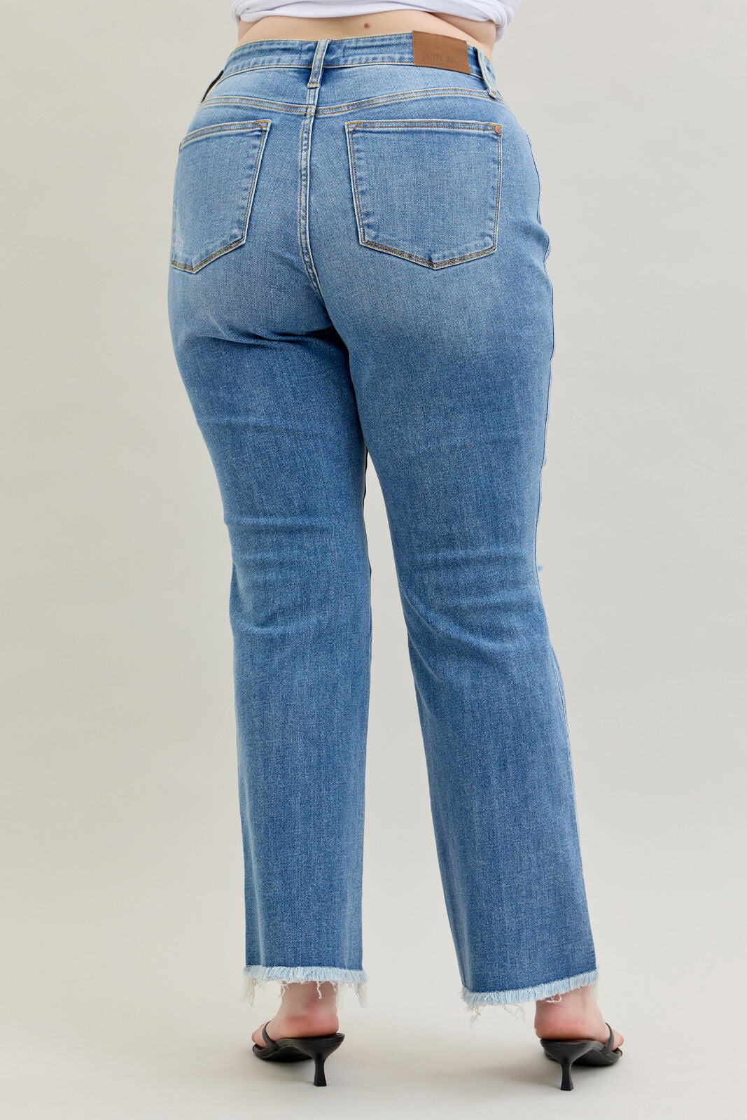 Judy Blue Destroyed Fray Bootcut