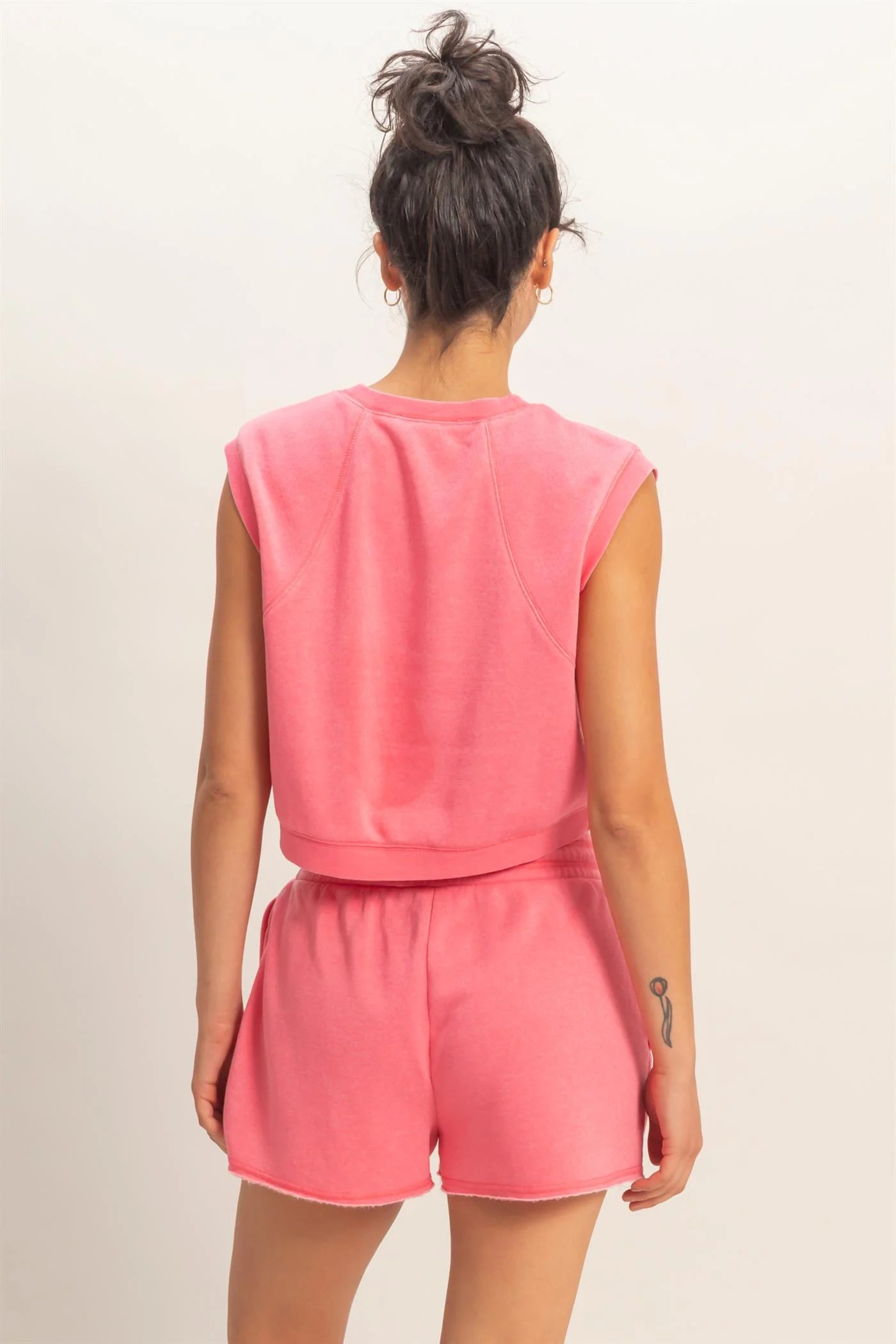 Taffy Pink Muscle Tee Set