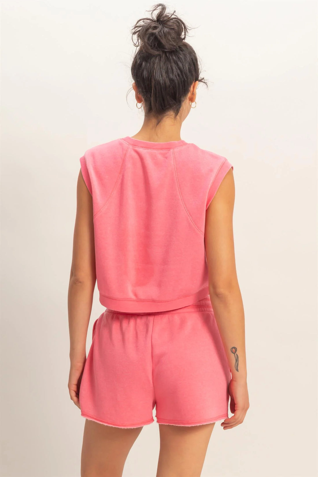 Taffy Pink Muscle Tee Set