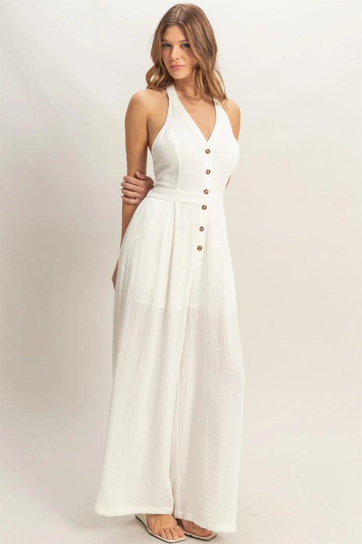 Summer Breeze Halter Jumpsuit