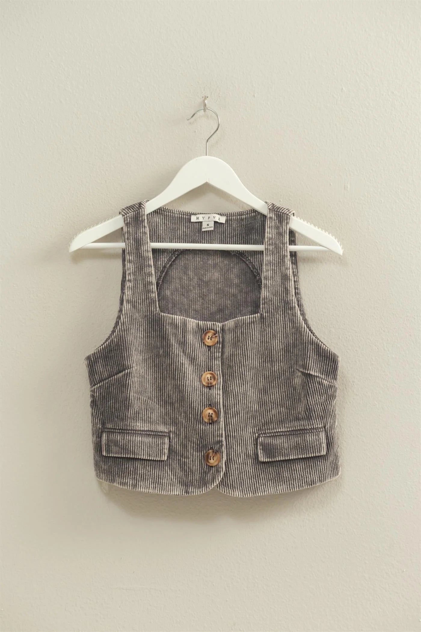 Snow Garment Washed Corduroy Vest