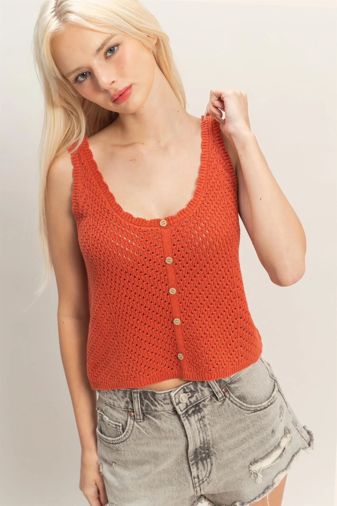 Rust Knit Tank