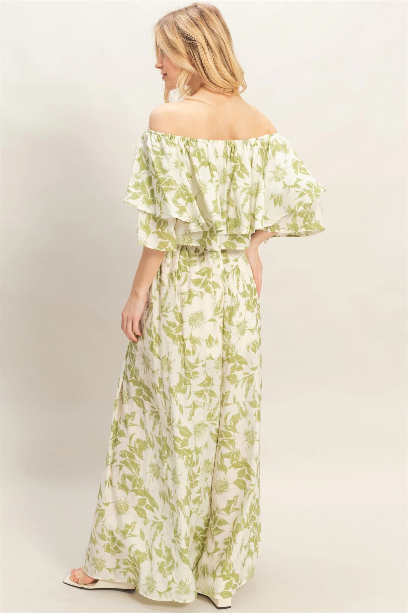 Tropical Hideaway Ruffled Pant Set