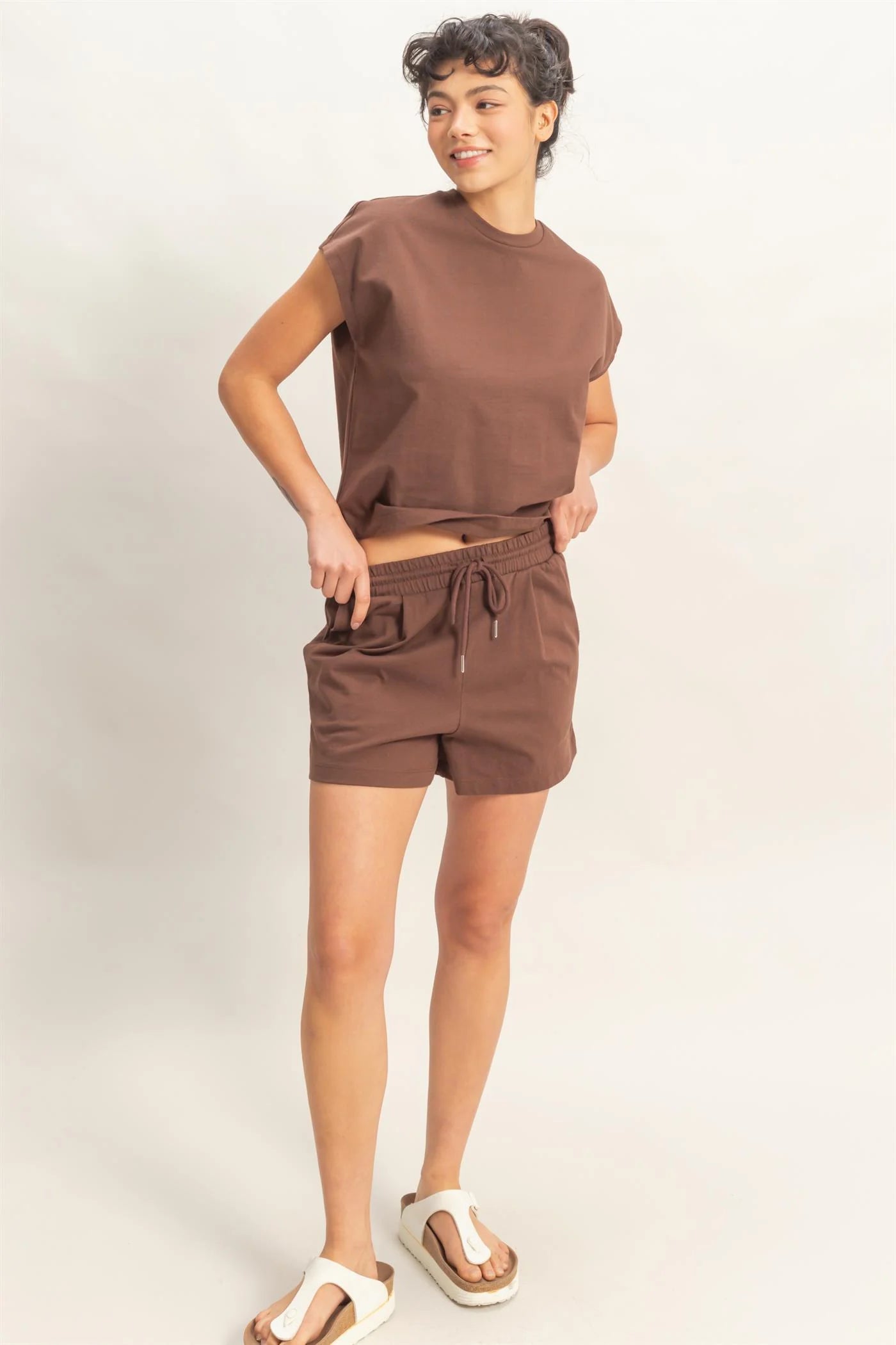 Chocolate Muscle Tee and Shorts Set