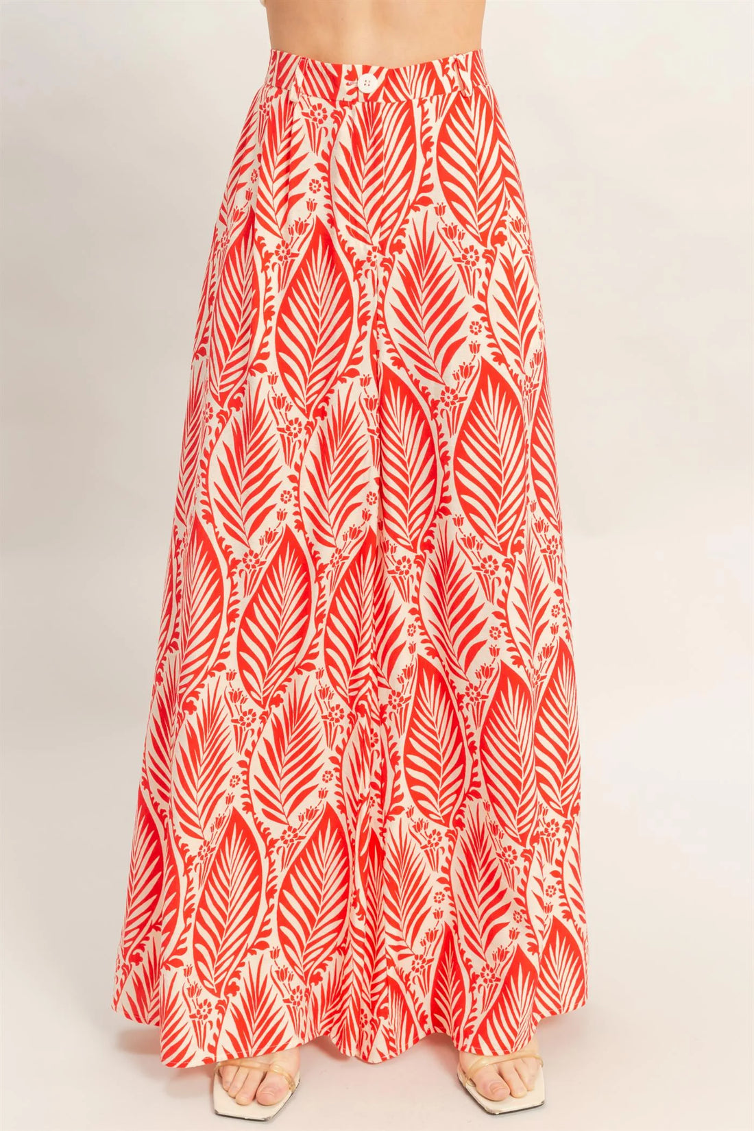 Red Hawaiian Tie Set