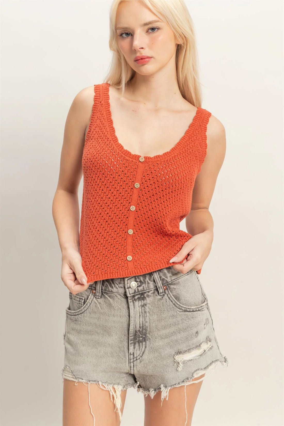 Rust Knit Tank