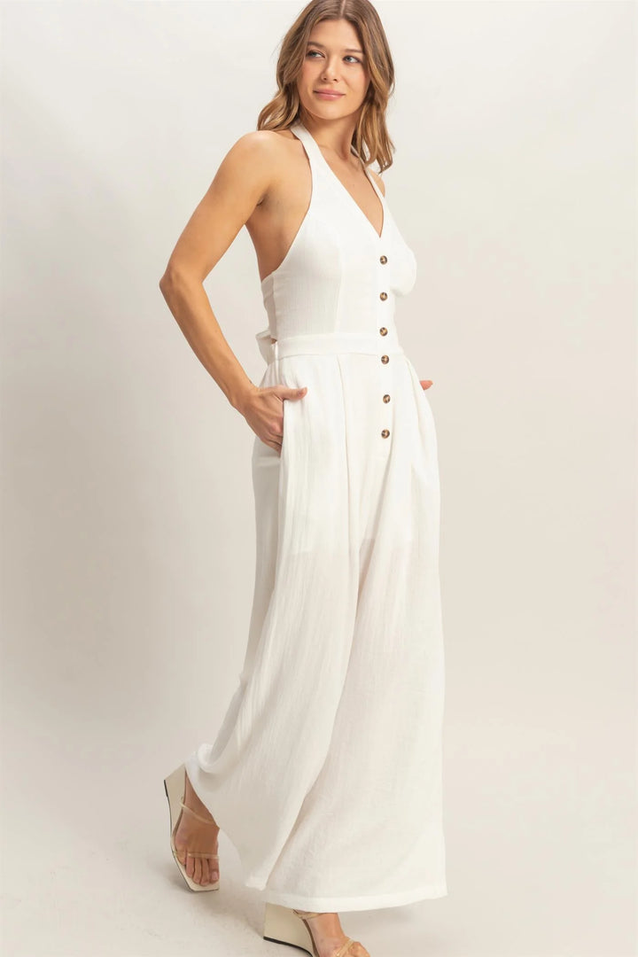 Summer Breeze Halter Jumpsuit