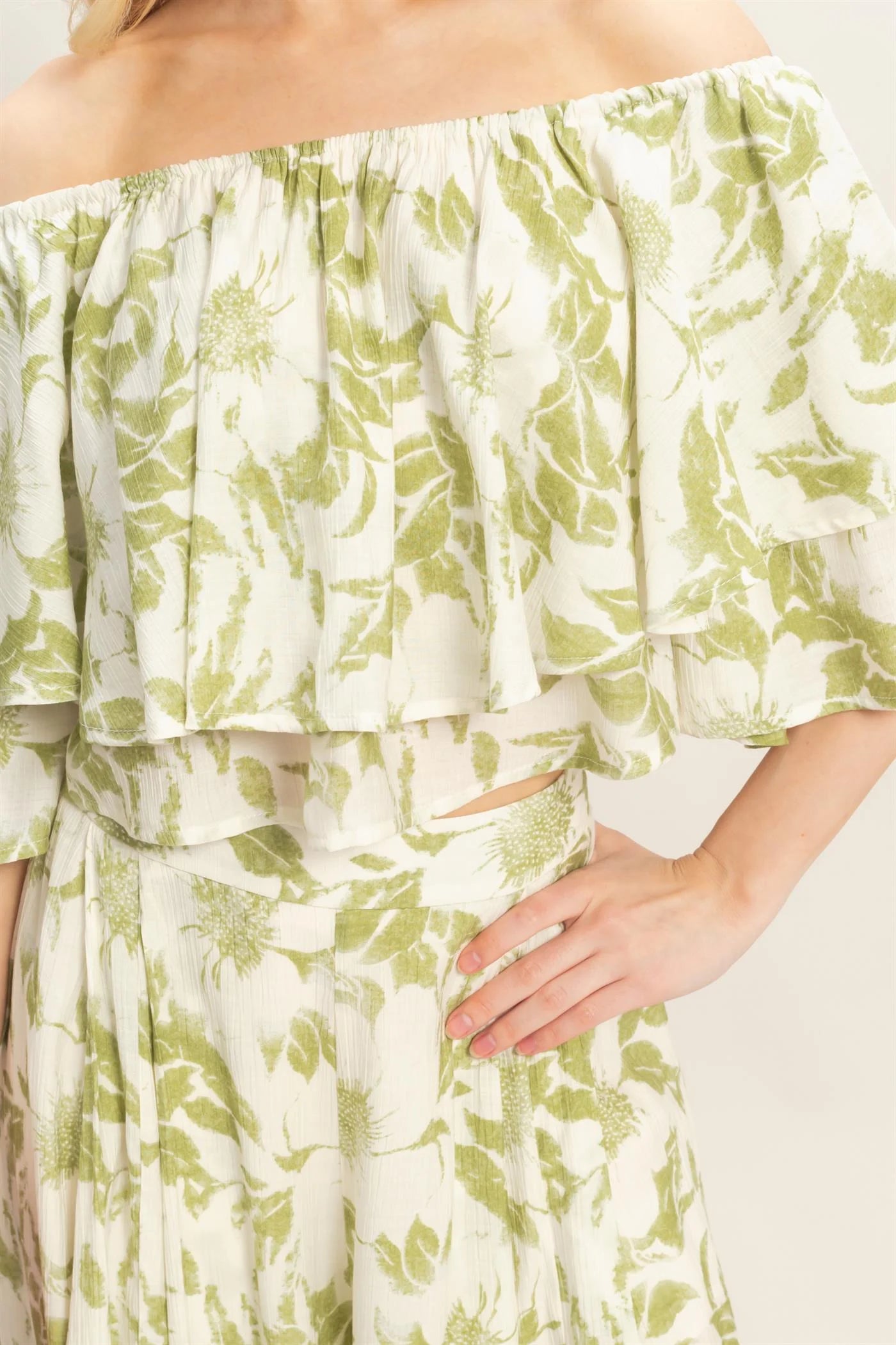 Tropical Hideaway Ruffled Pant Set