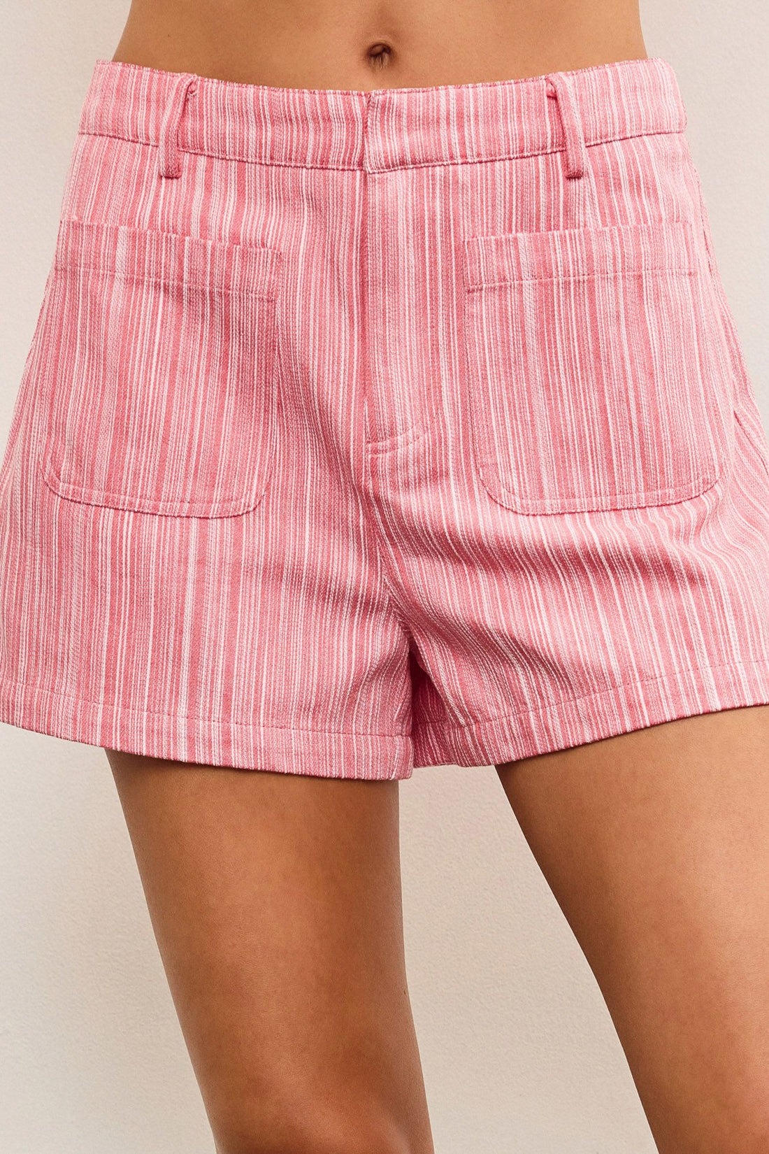 Patch Pocket Striped Shorts