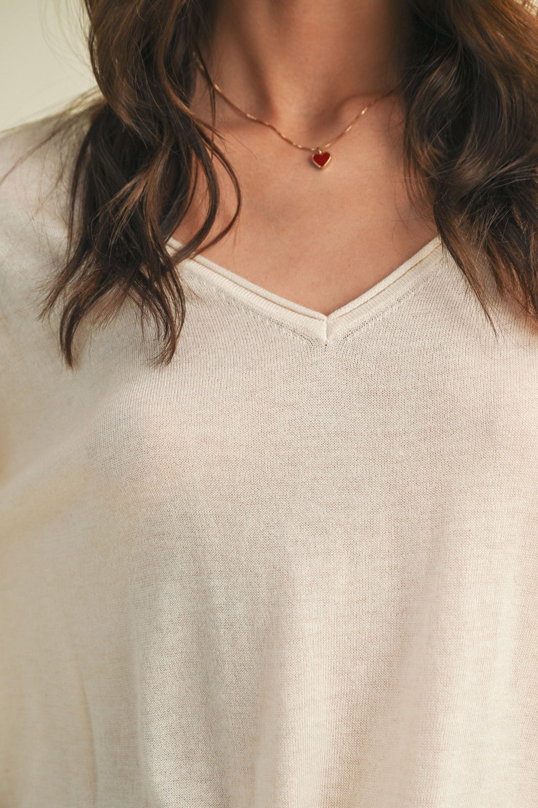 The Saddle Cream Sweater