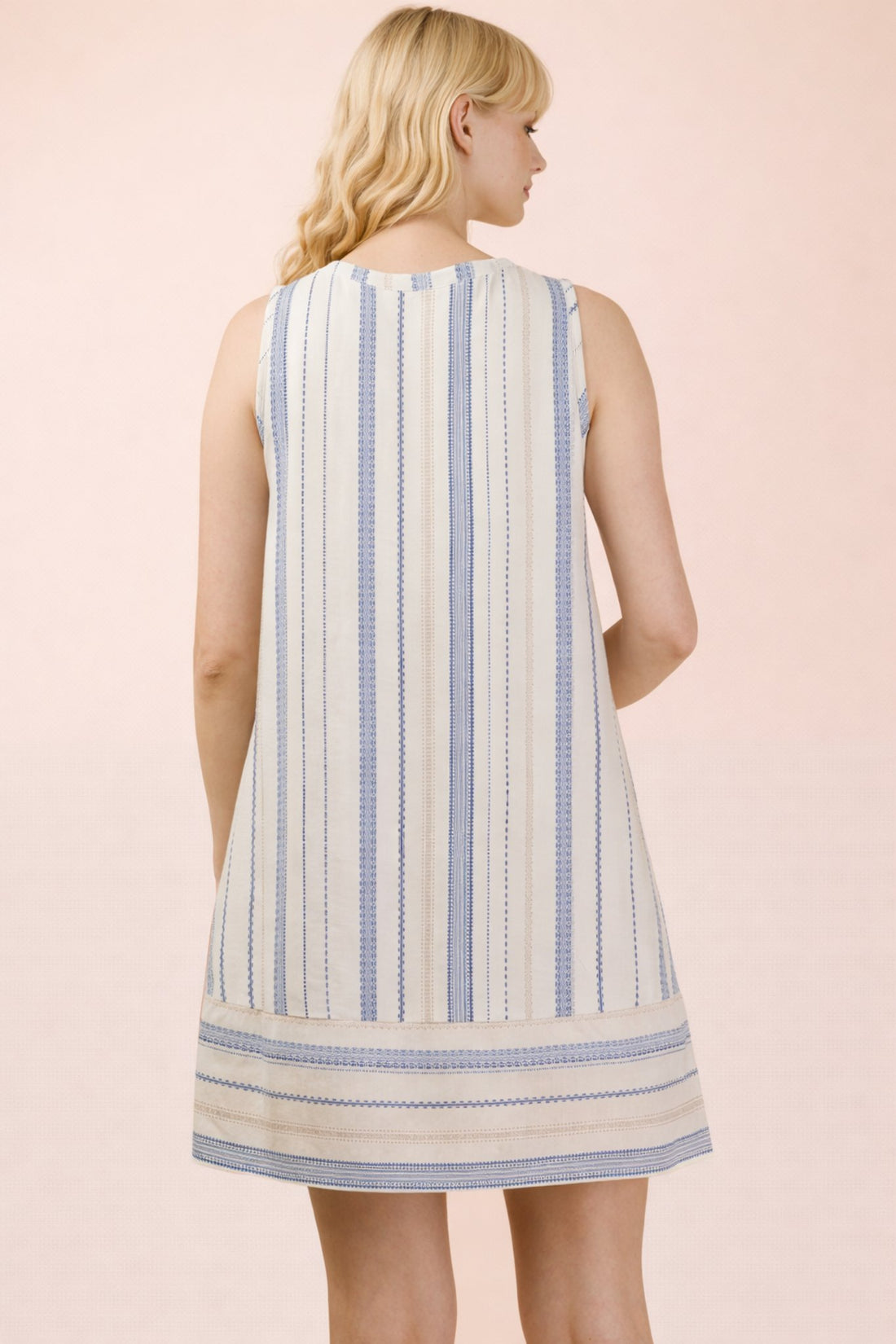 Pretty in Stripes Linen Dress