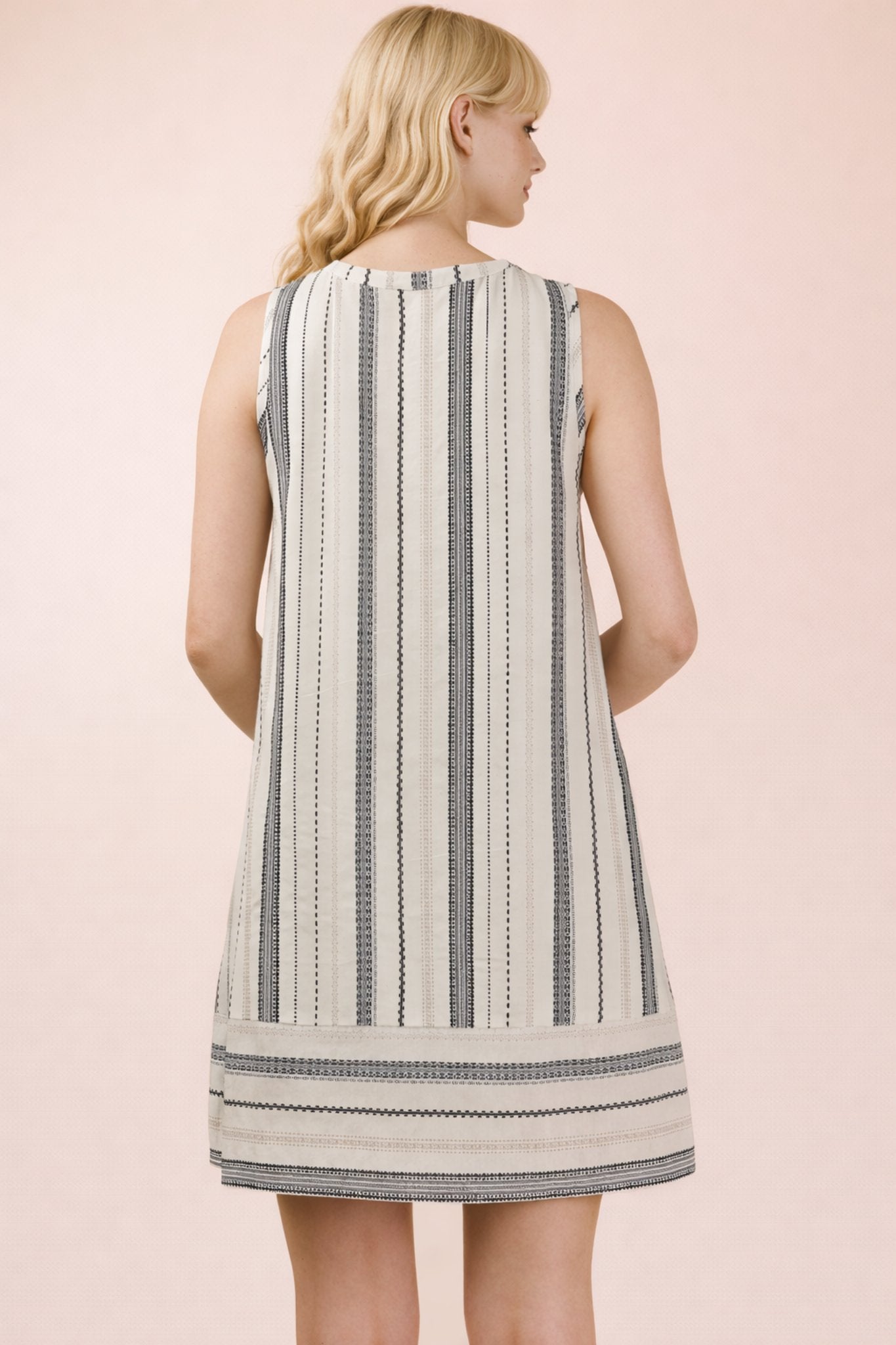 Pretty in Stripes Linen Dress